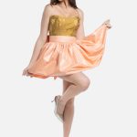 Peach pink short skirt | Caterina