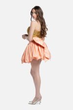 Jupe courte rose-pêche | Caterina – Image 4