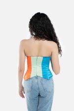 Corset en Satin Color Block| Giullare – Image 3