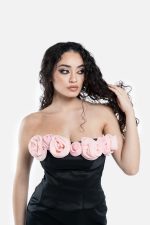 Black corset with roses | Lady Rose