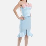 Gonna Midi Azzurra | Lady Rose
