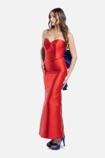 Corset rouge en Mikado | Ms Jessy – Image 2