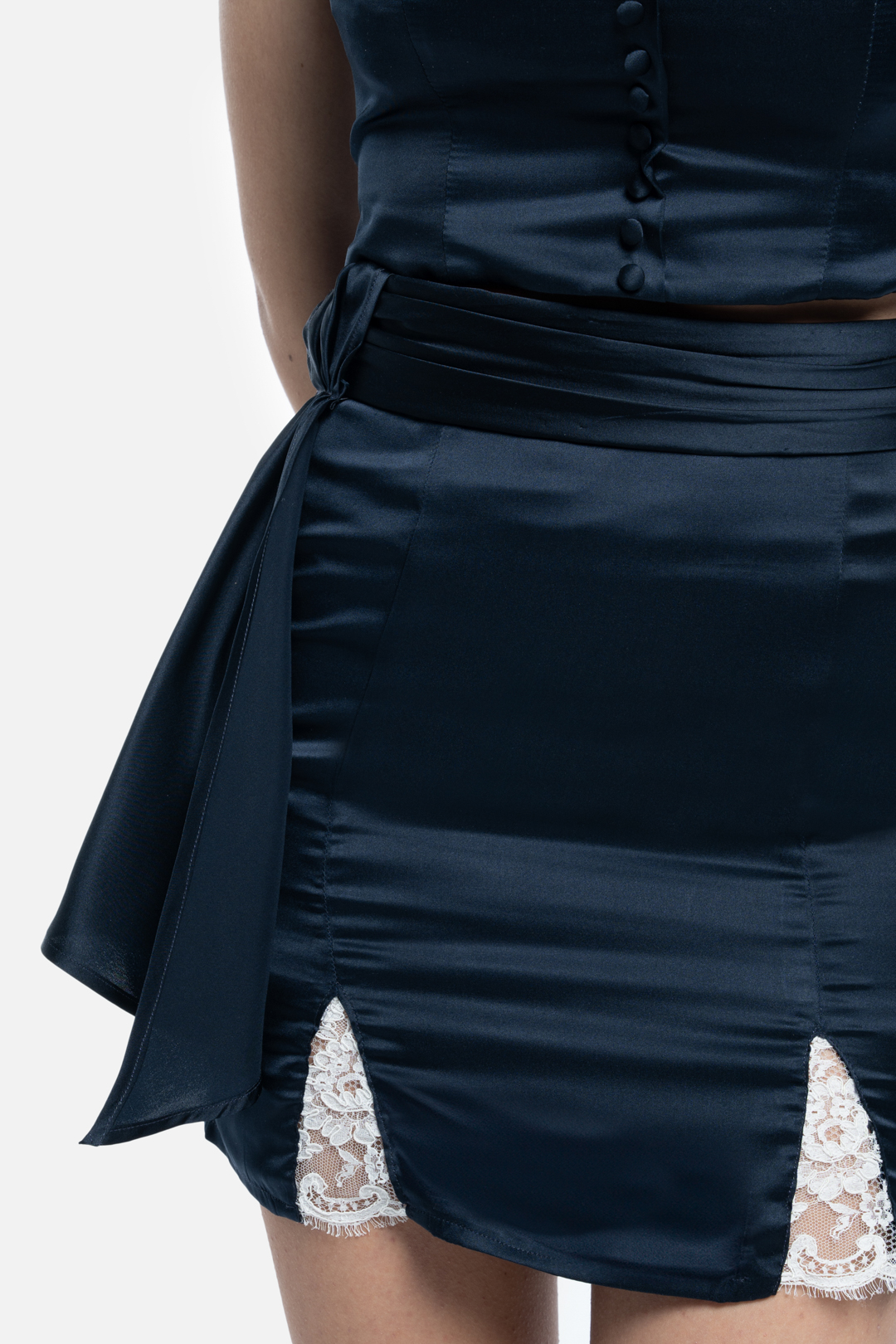 shopie_la_corte_couture_9 Jupe en soie bleu marin | Ms Sophie – Image 1