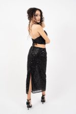 Jupe Longue en Tulle avec Paillettes Noires | Ms Jessy - Édition Nouvel An – Image 3