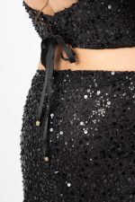 Jupe Longue en Tulle avec Paillettes Noires | Ms Jessy - Édition Nouvel An – Image 2