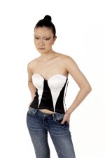 Corset en Satin Color Block| Giullare – Image 2