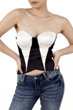 Corset en Satin Color Block| Giullare – Image 8